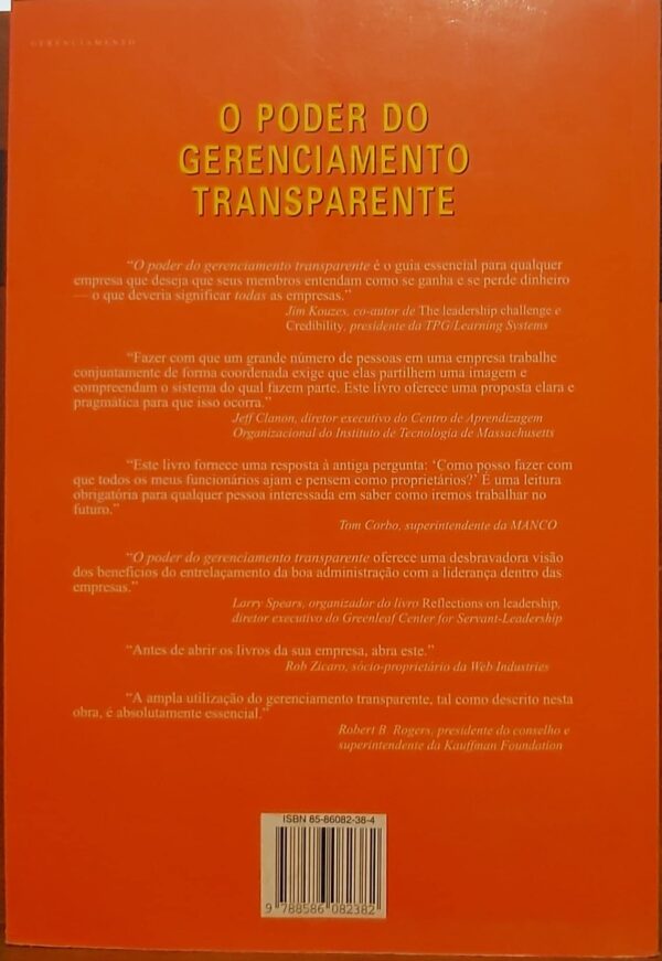 O Poder Do Gerenciamento Transparente Carpenter Jill^Schuster John P.^Kane M. Patricia